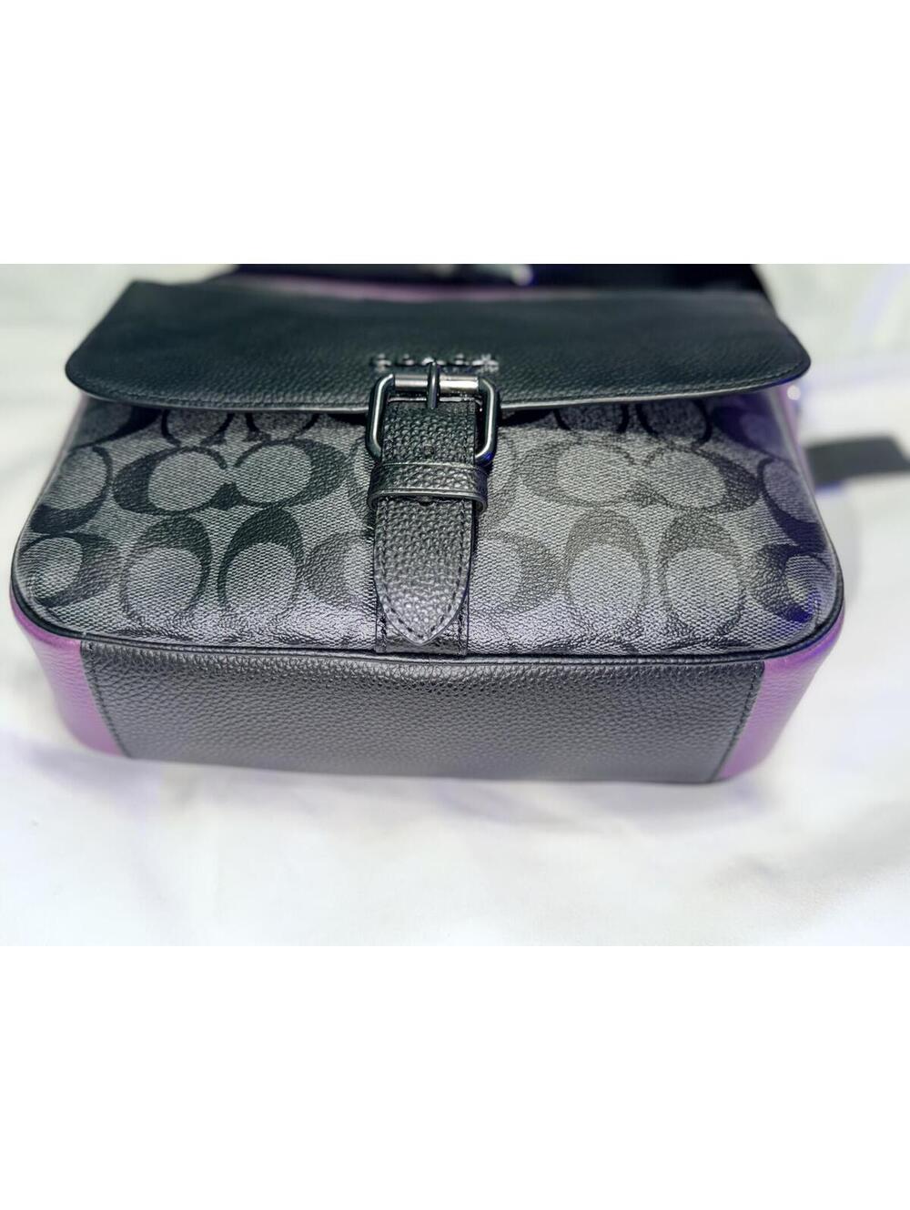 Coach Hudson Crossbody In Colorblock Signature Canvas C5401 - Picture 6 of 9